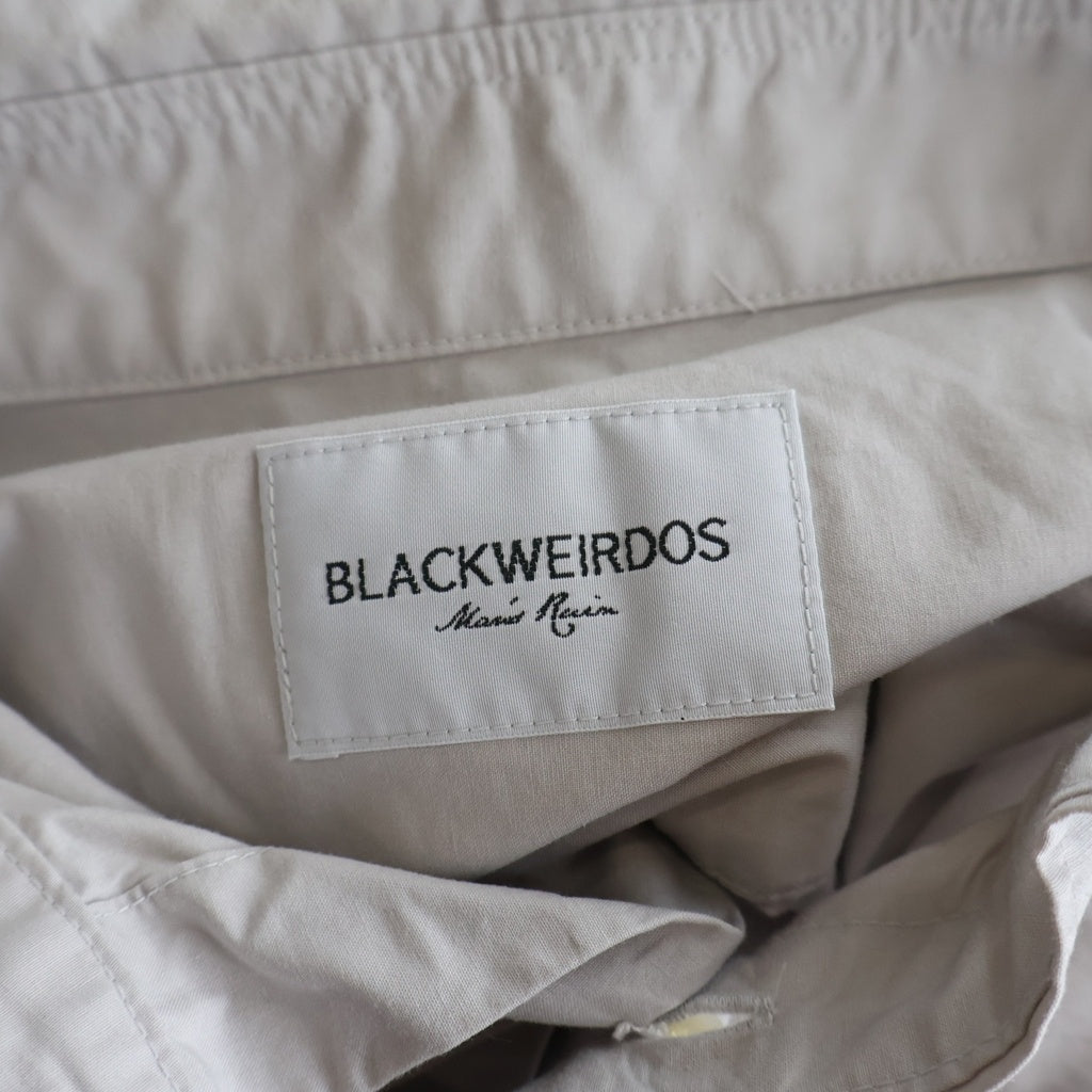 BLACK WEIRDOS(ブラックウィドー) 23AW XXXL B.D. Shirt スリーエックスエル ボタンダウンシャツ グレー 23AW-SH01