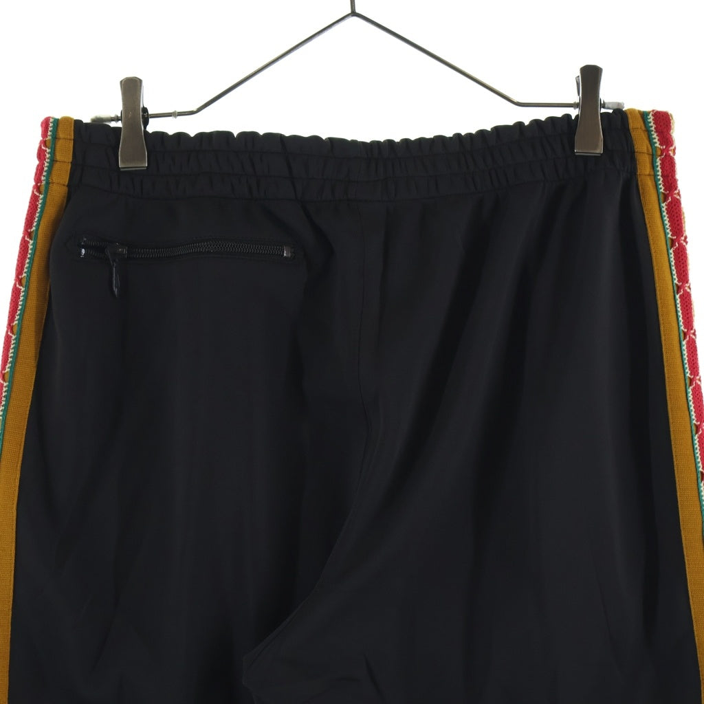 Needles(ニードルス) 23AW ×Sasquatchfabrix NARROW TRACK PANT サスクワッチファブリックス ロゴ刺繍 サイドライン ナロートラックパンツ ブラウン 23AW-PA9-071