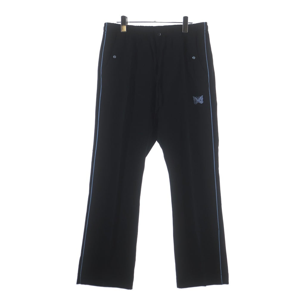 Needles(ニードルス) PIPING COWBOY PANT パイピング パピヨン刺繍 ドローストリングカウボーイパンツ ブラック/ブルー MR202