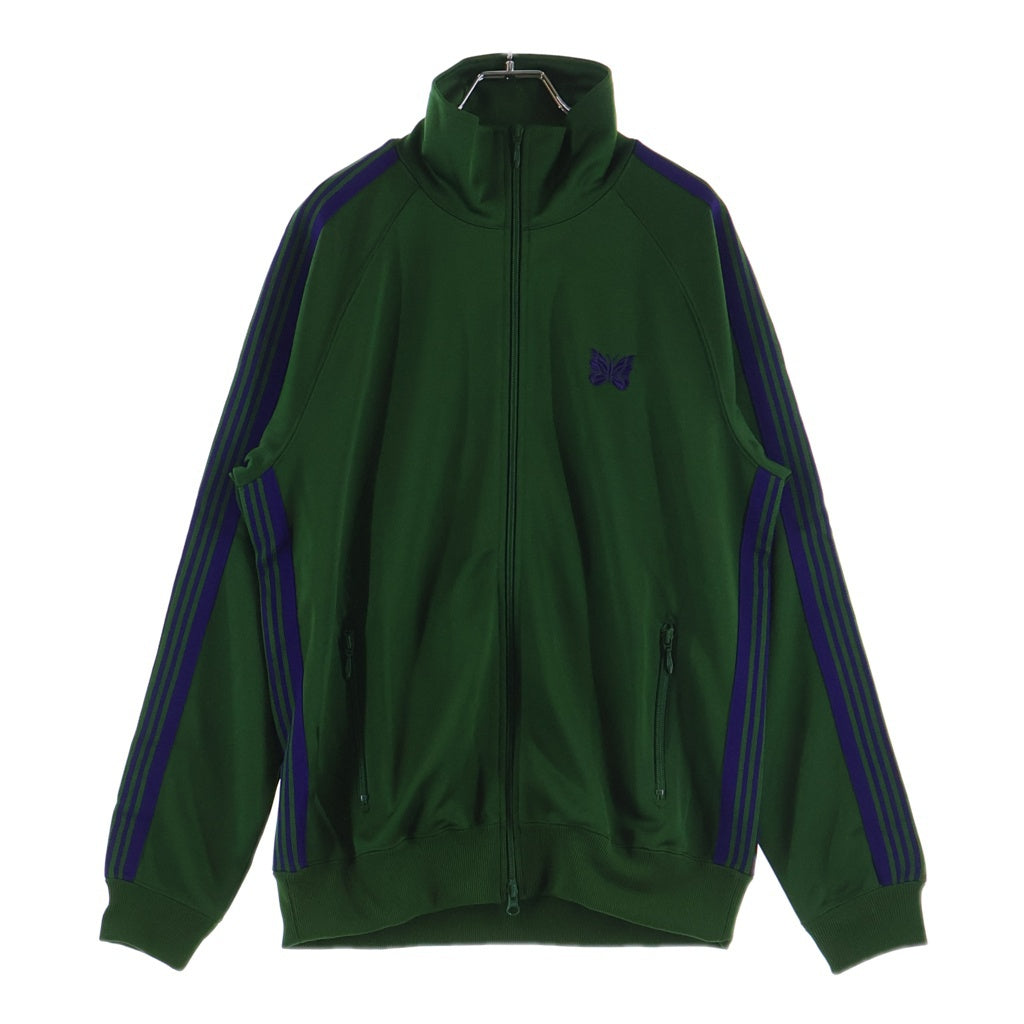 Needles(ニードルス) 23AW TRACK JACKET 胸パピヨン刺繍 サイドライン ジップアップトラックジャケット グリーン NS244