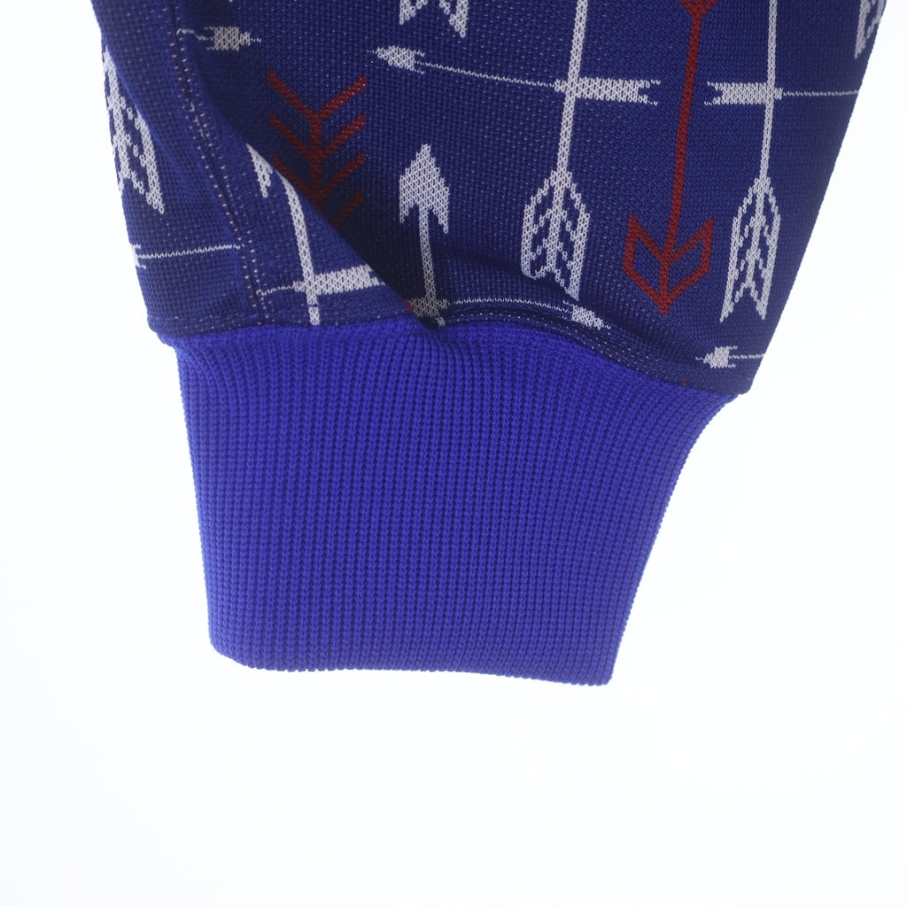 Needles(ニードルス) 23SS TRACK JAKCET アロー総柄 胸パピヨン刺繍 ジップアップトラックジャケット ブルー MR282