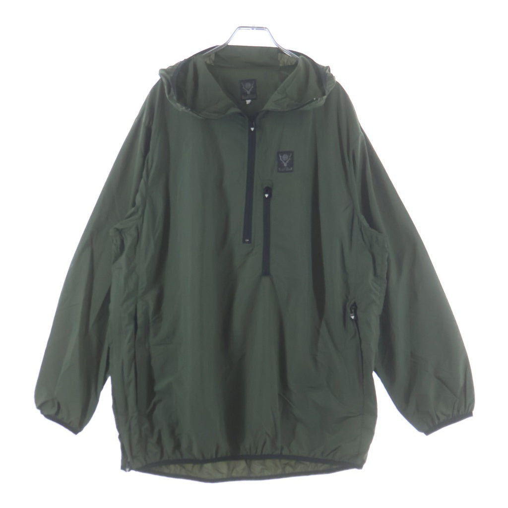 SOUTH2 WEST8(サウス2ウエスト8) PACKABLE PARKA パッカブル ハーフジッププルオーバーパーカー フーディー グリーン NS743