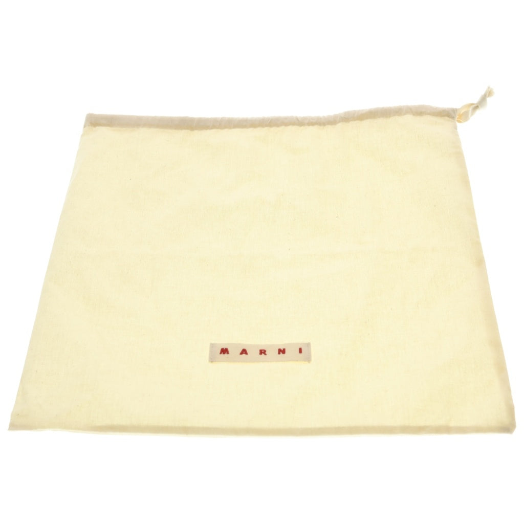 MARNI(マルニ) Puff E/W ラバーロゴパッチ 2WAY ナイロンパデッド パフトート ハンドバッグ ショルダーバッグ ブラック BMMP0131U2 P8068 レディース