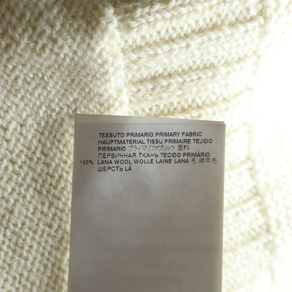 Maison Margiela(メゾンマルジェラ) 22SS CABLE KNIT WOOL SWEATER ウール ケーブル クルーネックニットセーター ホワイト S30GP0336 S17911