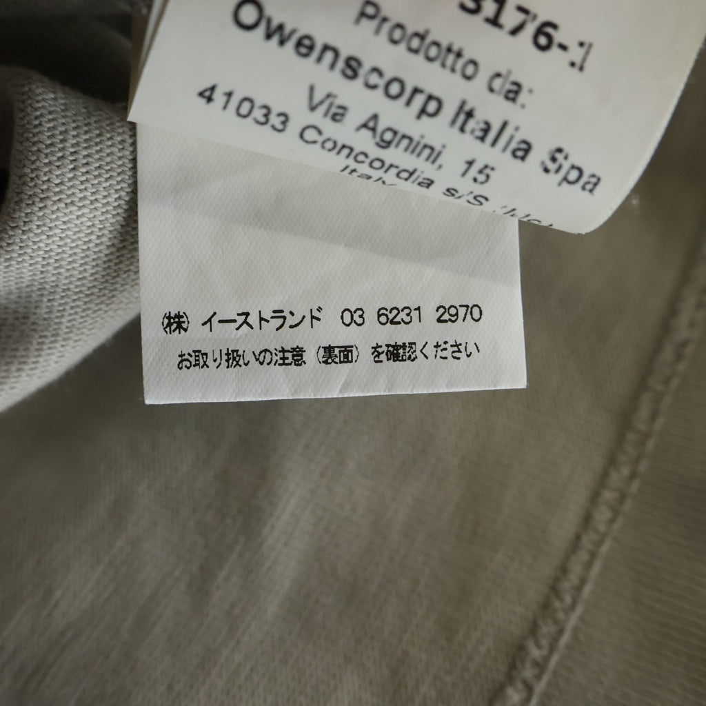 Rick Owens(リックオウエンス) 16AW MASTODON BASEBALL TEE マストドン ベースボール クルーネック長袖Tシャツ カットソー グレー RU16F6283-BA