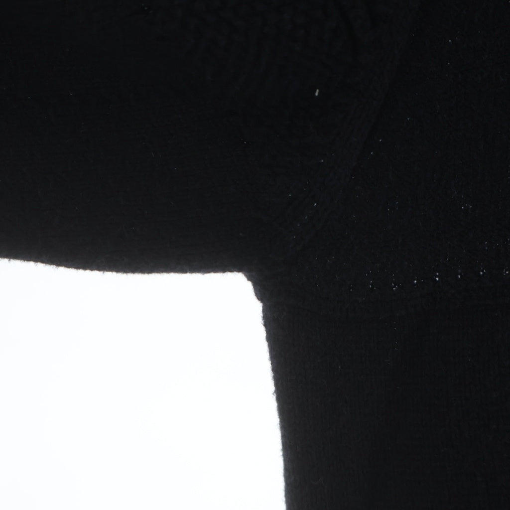 UNUSED(アンユーズド) COTTON KNIT CARDIGAN ブロックデザイン コットン ニットカーディガン ブラック US2499