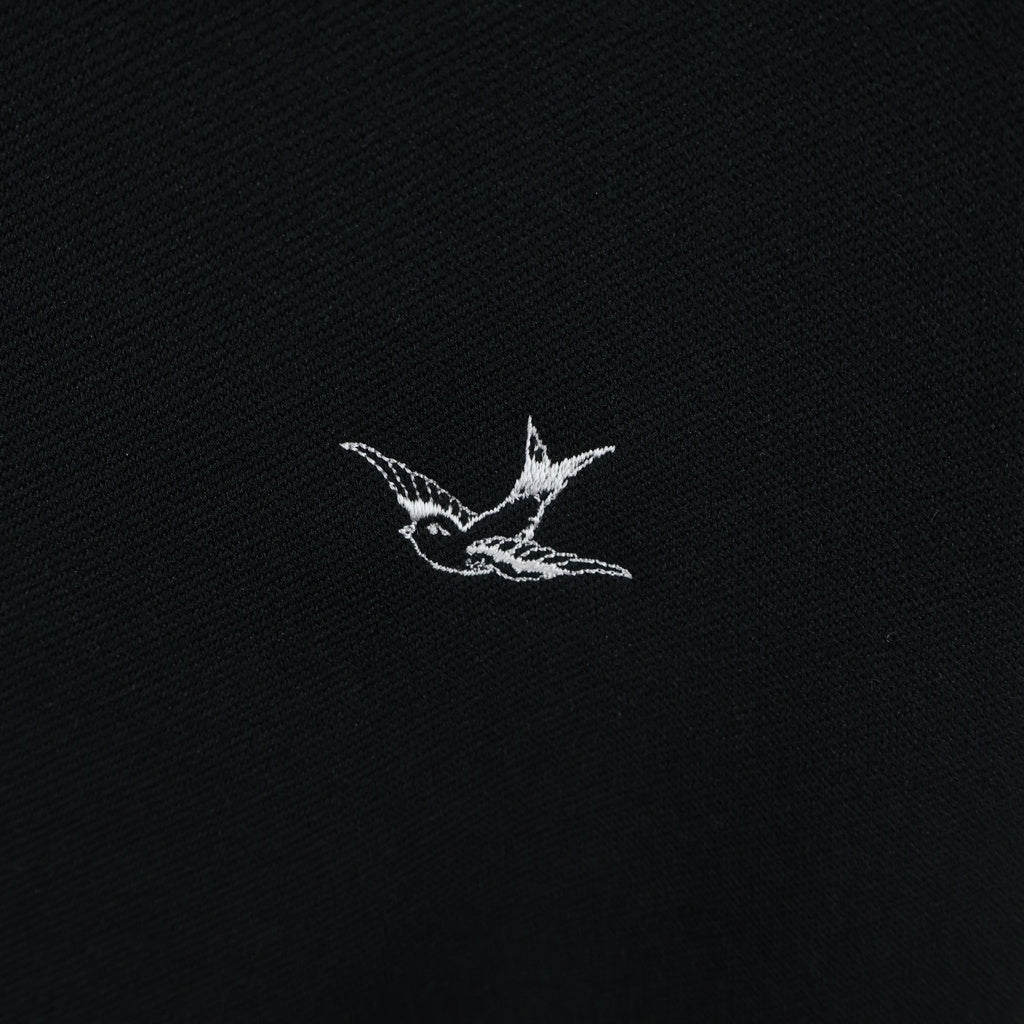 GOD SELECTION XXX(ゴッドセレクショントリプルエックス) フロント刺繍 イージートラックパンツ ブラック