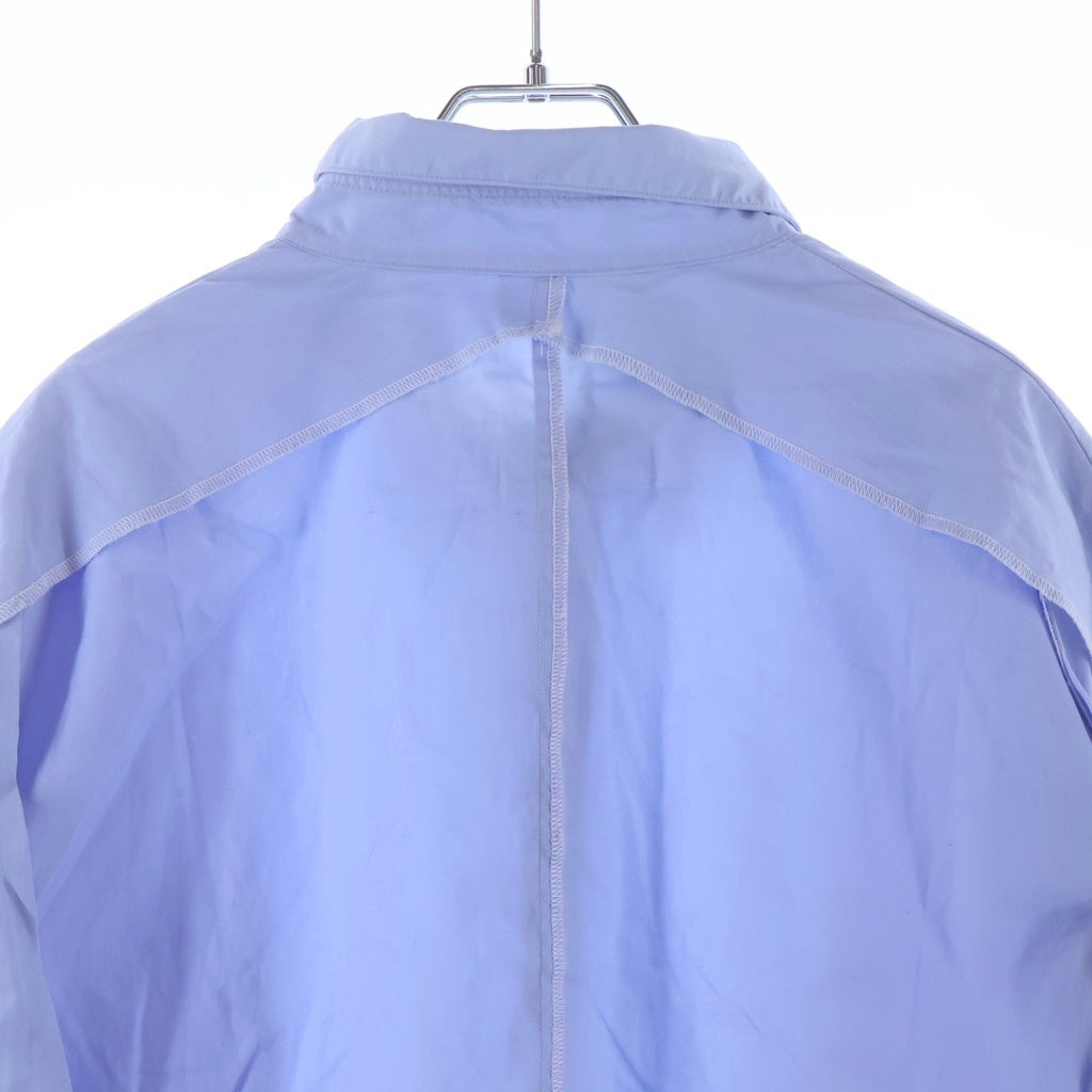 N.HOOLYWOOD(エヌハリウッド) 20SS BIG SHIRT ビッグシルエット レイヤード コットン長袖シャツ ブルー 1201-SH03-008