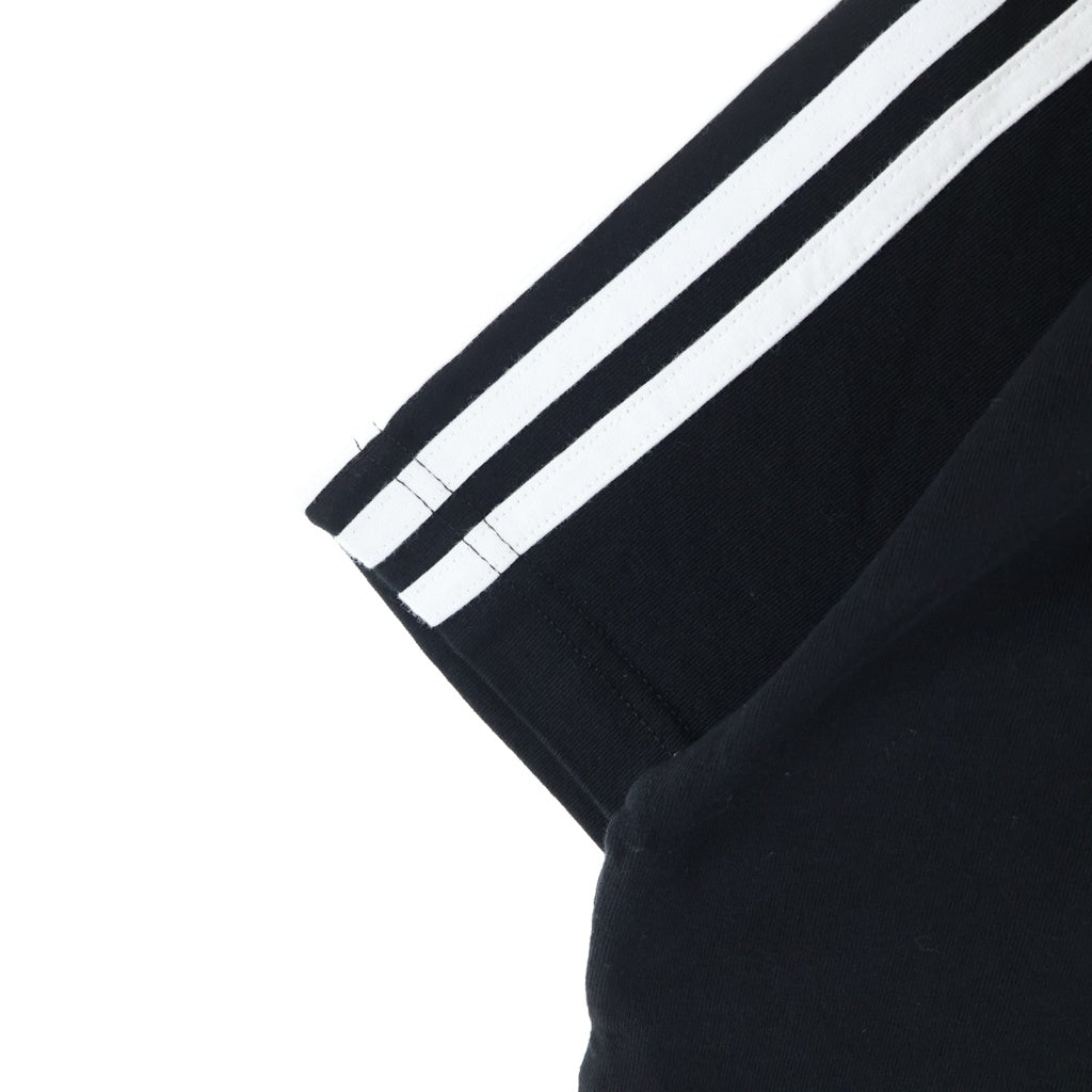 BALENCIAGA(バレンシアガ) ×S COTTON CREW NECK TEE アディダス コットン クルーネック半袖Tシャツ カットソー ブラック 739101 TNVA6
