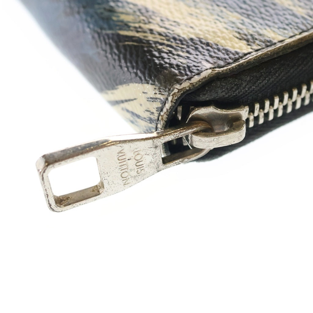 LOUIS VUITTON(ルイヴィトン) ジッピー オーガナイザー カモフラージュ ロングウォレット ブルー/ホワイト M61676 CA4155 レディース
