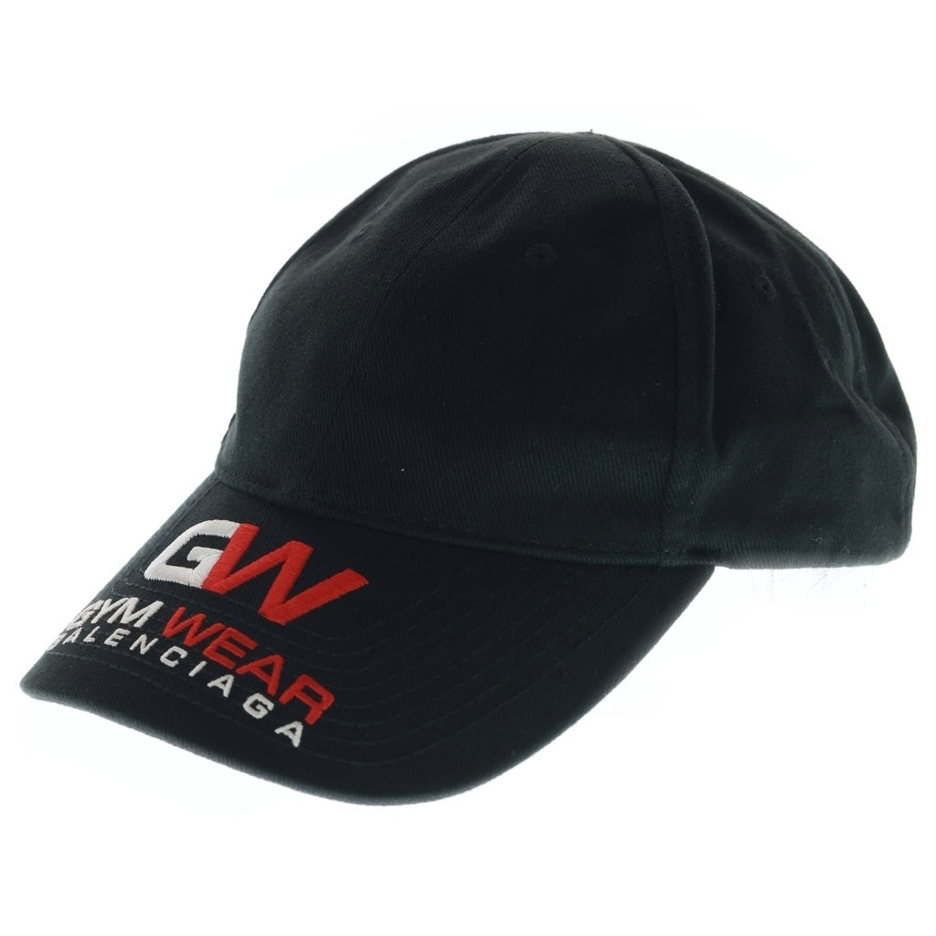 BALENCIAGA(バレンシアガ) GYM WEAR CAP ジム ウェアー 6パネル ベースボールキャップ 帽子 ブラック 623903 410B2