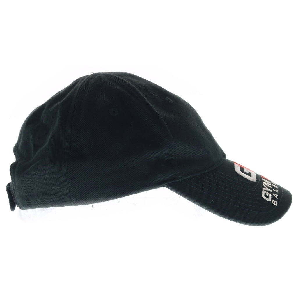 BALENCIAGA(バレンシアガ) GYM WEAR CAP ジム ウェアー 6パネル ベースボールキャップ 帽子 ブラック 623903 410B2