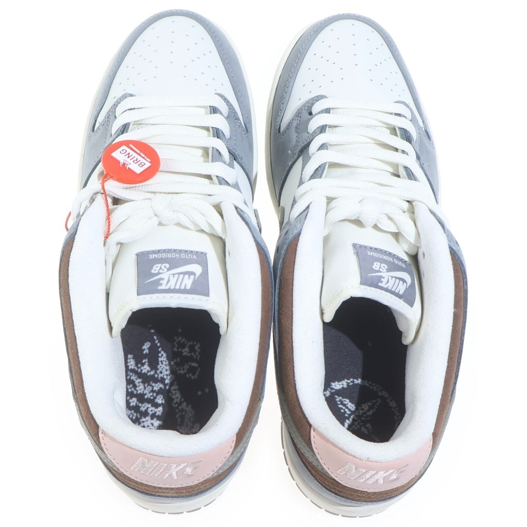 NIKE SB(ナイキエスビー) ×YUTO HORIGOME DUNK LOW PRO QS WOLF GREY 堀米雄斗 ダンク プロ ウルフ ローカットスニーカー グレー/ホワイト US10/28cm FQ1180-001