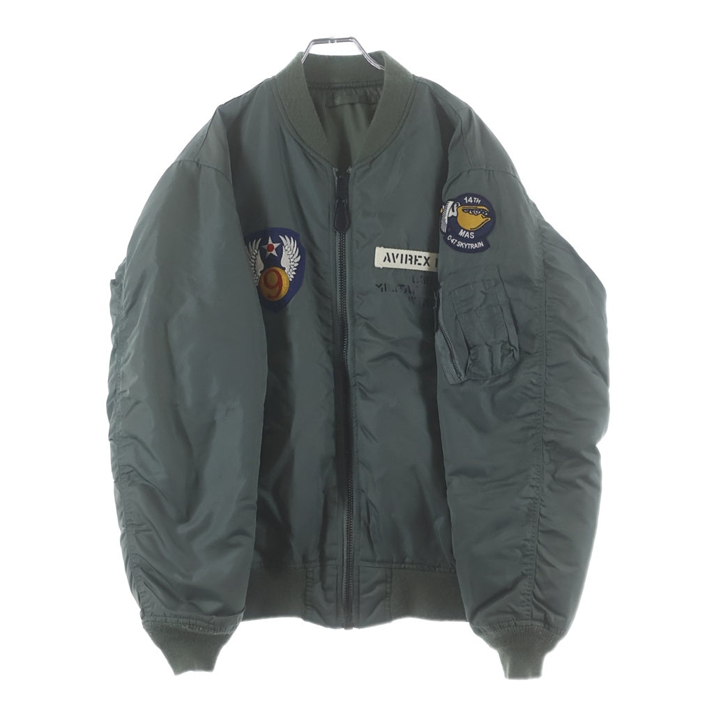 AVIREX(アヴィレックス) USAF ユーエス エアフォース パッチデザイン MA-1 ナイロン フライトボンバージャケット カーキ 783-2252059
