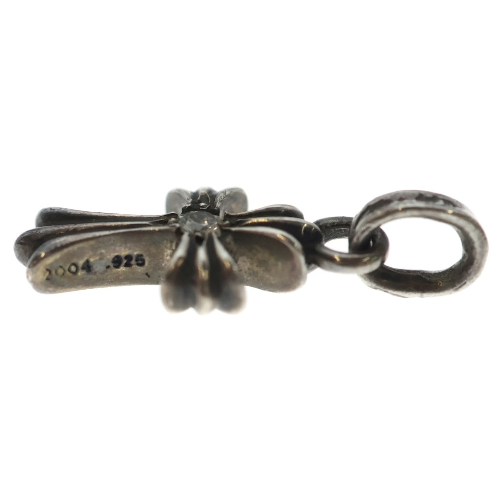 CHROME HEARTS(クロムハーツ) CRS BBYFAT DMND ベイビーファットクロス 両面1ダイヤ ペンダントトップ シルバー BCA238