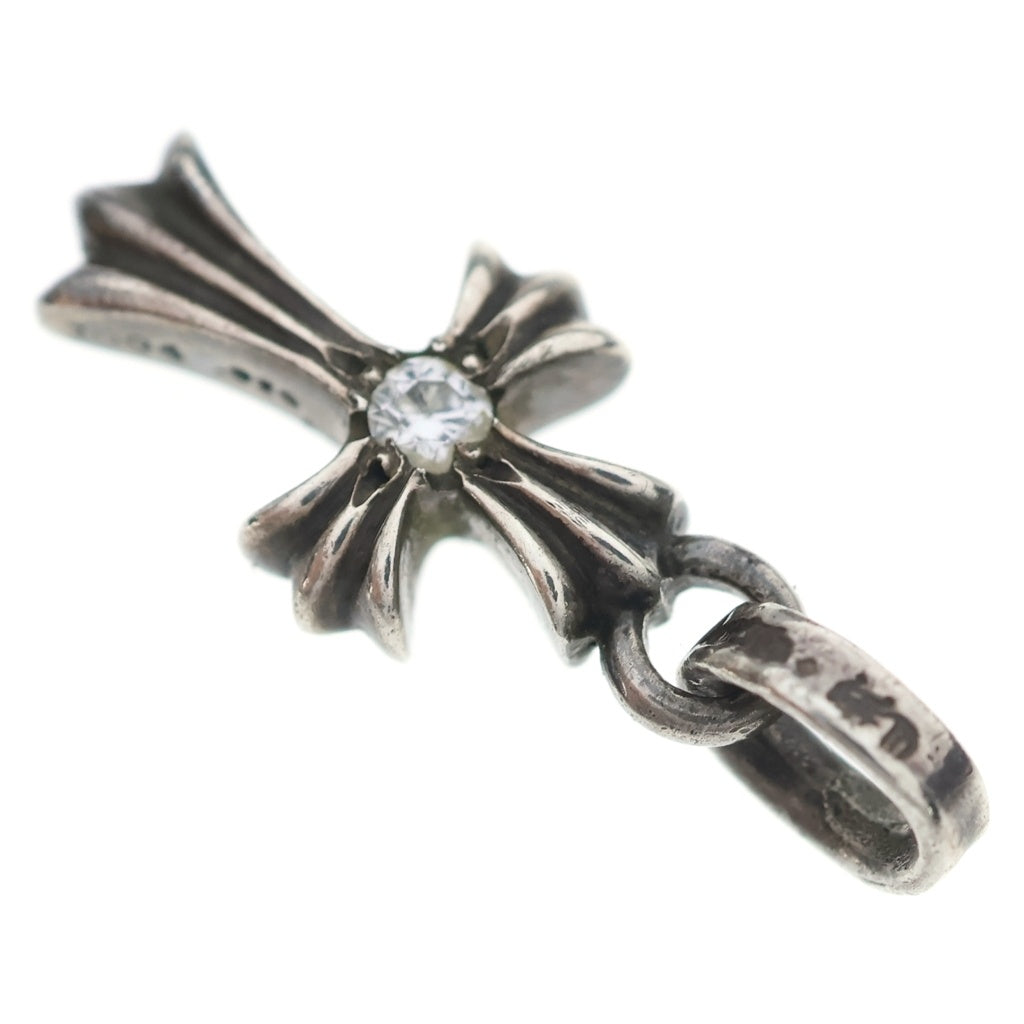 CHROME HEARTS(クロムハーツ) CRS BBYFAT DMND ベイビーファットクロス 両面1ダイヤ ペンダントトップ シルバー BCA238