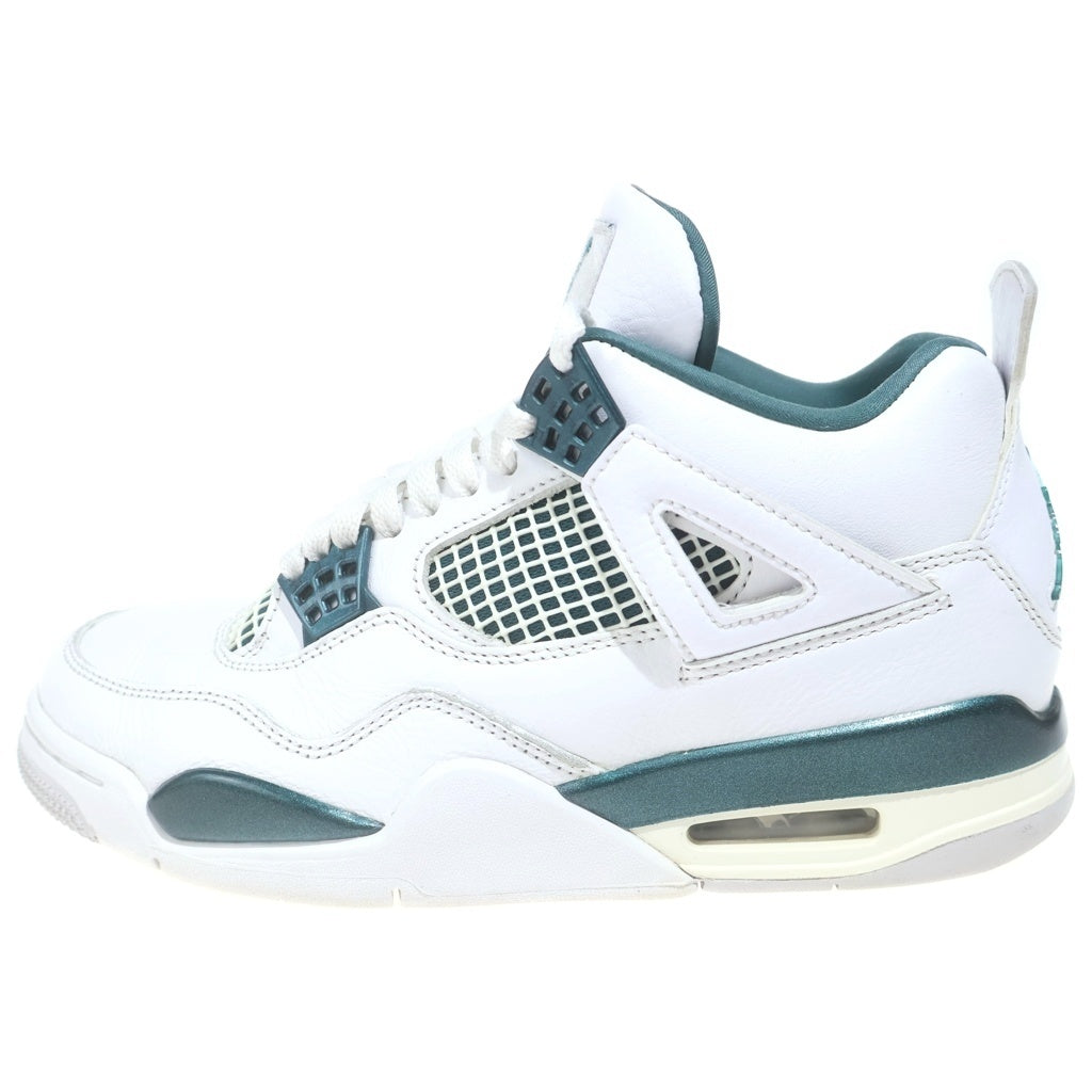 NIKE(ナイキ) AIR JORDAN 4 RETRO OXIDIZED GREEN エアジョーダン 4 レトロ オキシード ミッドカットスニーカー ホワイト/グリーン US7.5/25.5cm FQ8138-103