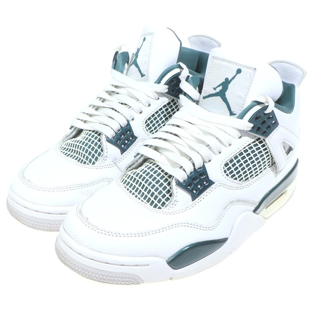 NIKE(ナイキ) AIR JORDAN 4 RETRO OXIDIZED GREEN エアジョーダン 4 レトロ オキシード ミッドカットスニーカー ホワイト/グリーン US7.5/25.5cm FQ8138-103