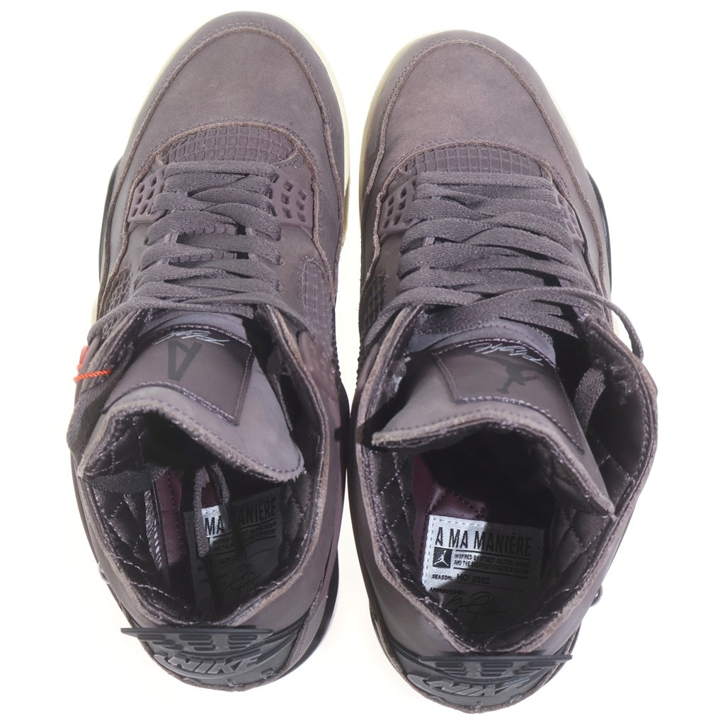 NIKE(ナイキ) ×A MA MANIERE AIR JORDAN 4 VIOLET ORE エアジョーダン4 バイオレット オレ ミッドカットスニーカー ブラウン US8/26.0cm DV6773-220