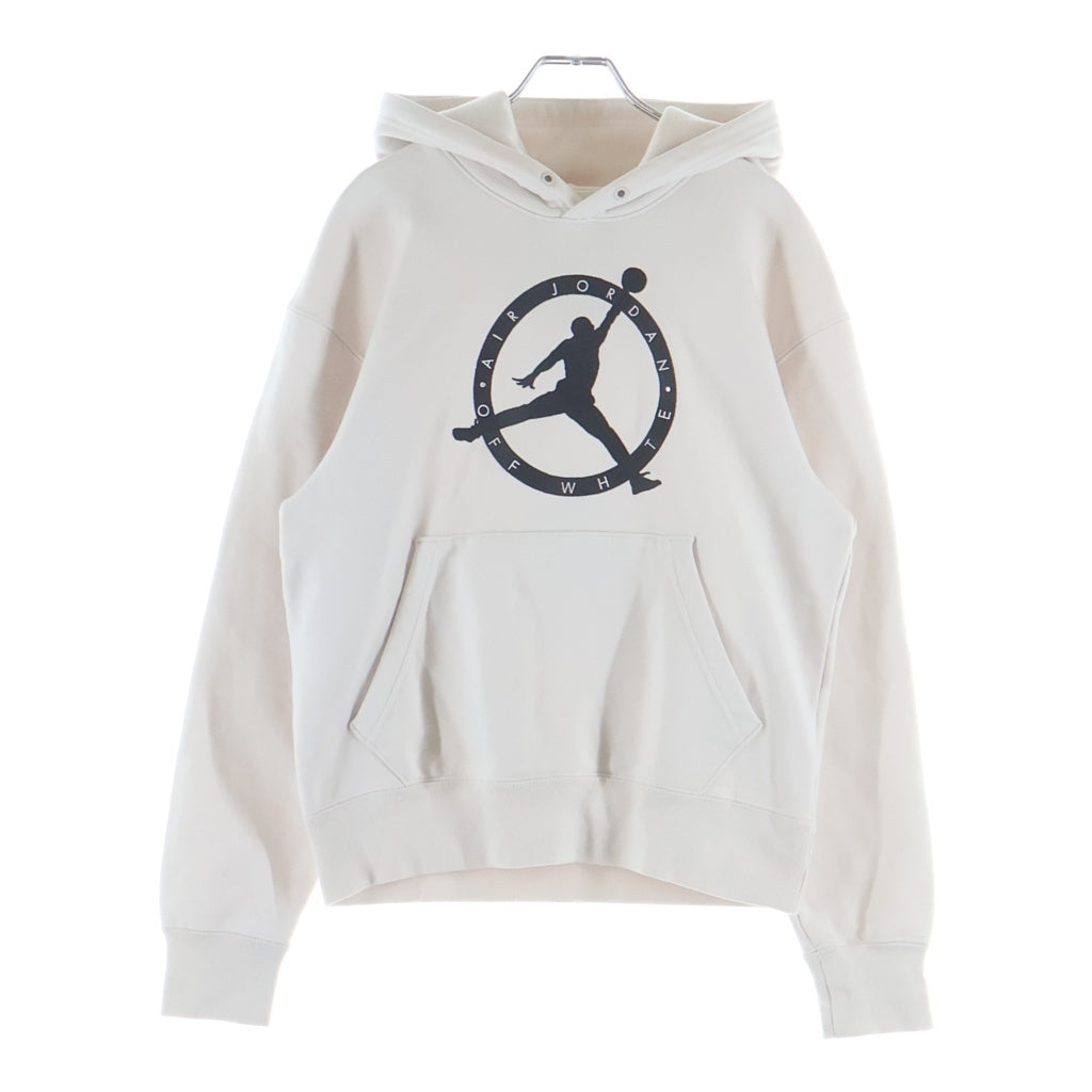 NIKE(ナイキ) ×OFF WHITE AS M J OW HOODIE オフホワイト ジョーダンロゴ プルオーバースウェットパーカー フーディー アイボリー DM0060-054