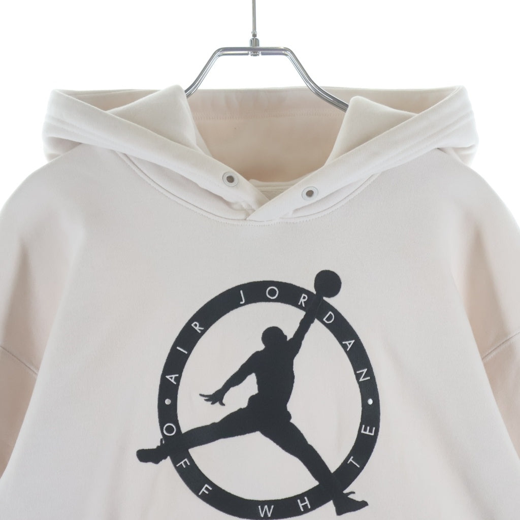 NIKE(ナイキ) ×OFF WHITE AS M J OW HOODIE オフホワイト ジョーダンロゴ プルオーバースウェットパーカー フーディー アイボリー DM0060-054
