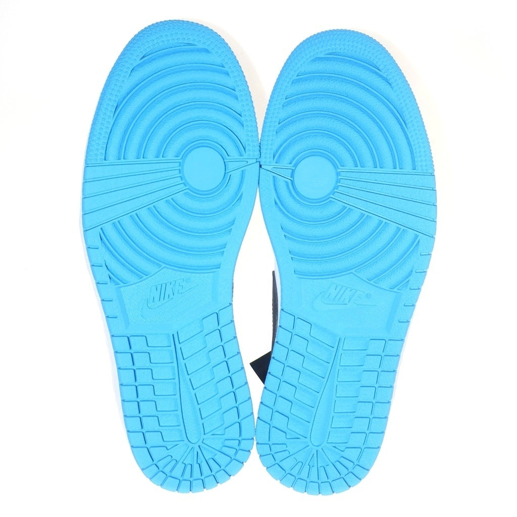 NIKE(ナイキ) AIR JORDAN 1 LOW OG BLACK POWDER BLUE UNC エアジョーダン1 ローカットスニーカー ブルー/ブラック/ホワイト US9.5/27.5cm CZ0790-104