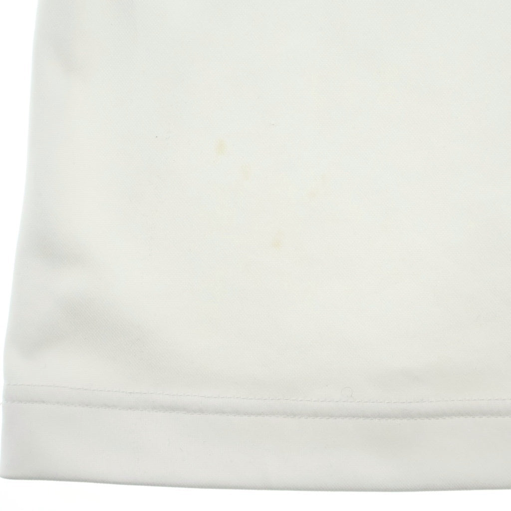 COMME des GARCONS HOMME PLUS(コムデギャルソンオムプリュス) 20SS AD2019 フロントフェイクパールデザイン プリントロングTシャツ 半袖カットソー ホワイト PE-T505