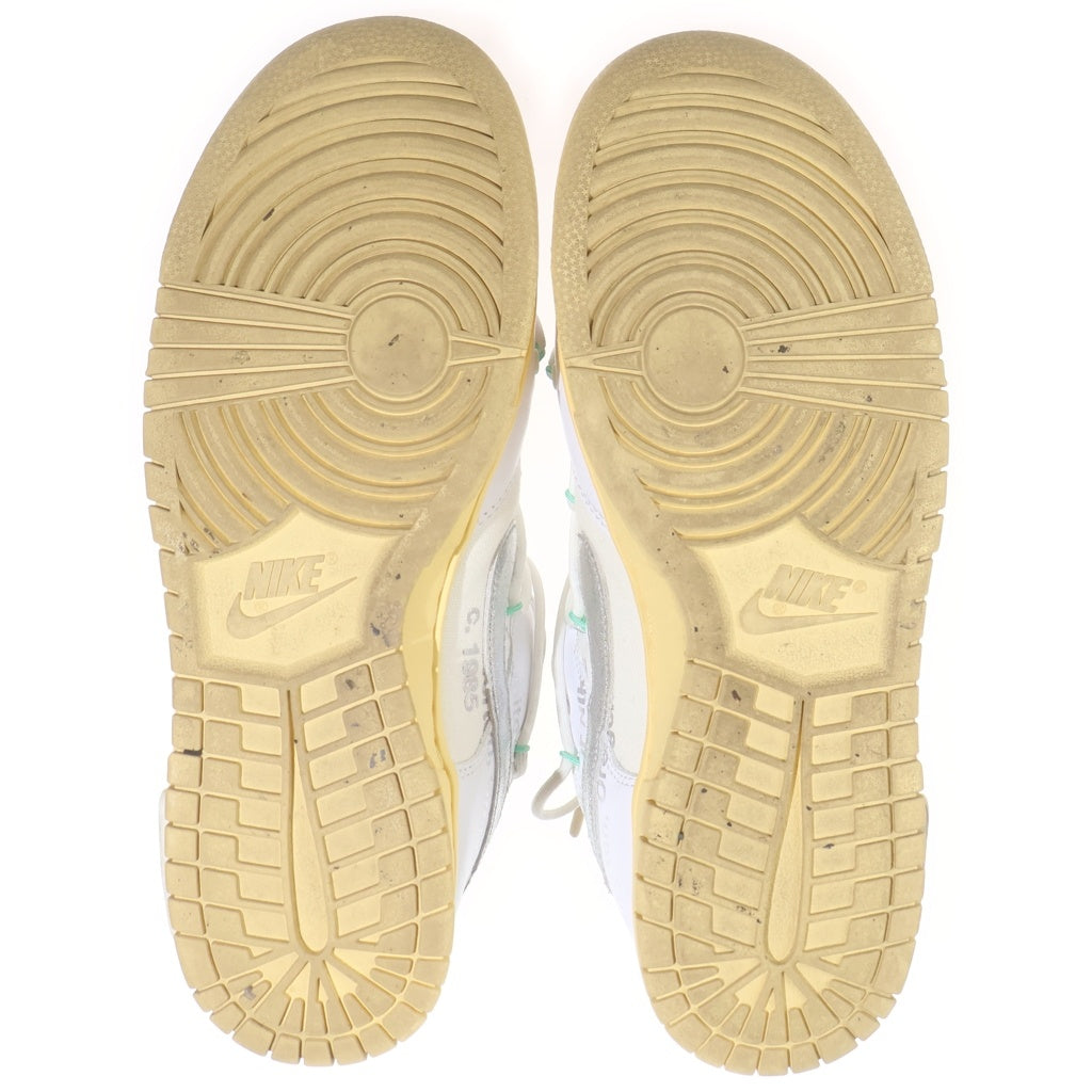 NIKE(ナイキ) ×OFF-WHITE DUNK LOW 1 OF 50 オフホワイト ダンクロー 1オブ50 ロット1 ローカットスニーカー ホワイト US9.5/27.5cm DM1602-127