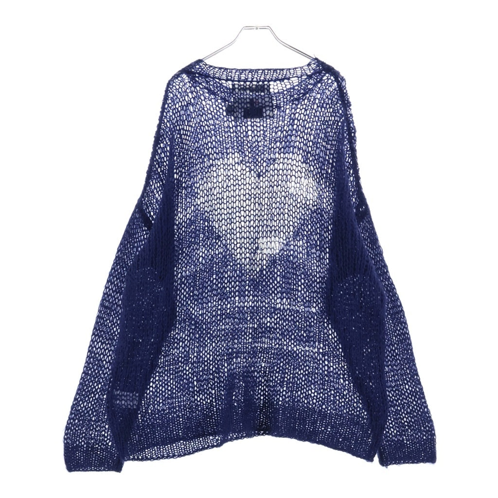DAIRIKU(ダイリク) 23AW HEART MOHAIR KNIT PULLOVER ハートデザイン モヘア混 ニットセーター ブルー 23AW K-7