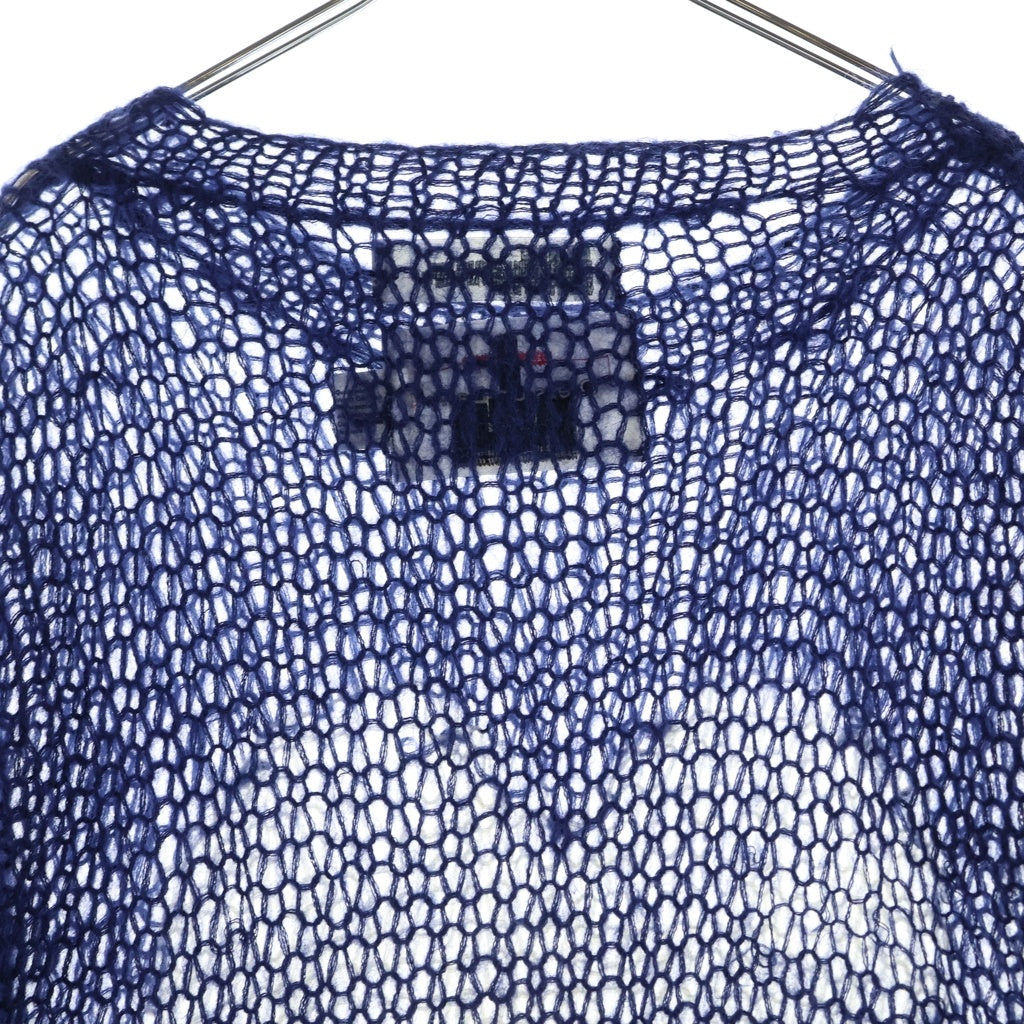 DAIRIKU(ダイリク) 23AW HEART MOHAIR KNIT PULLOVER ハートデザイン モヘア混 ニットセーター ブルー 23AW K-7