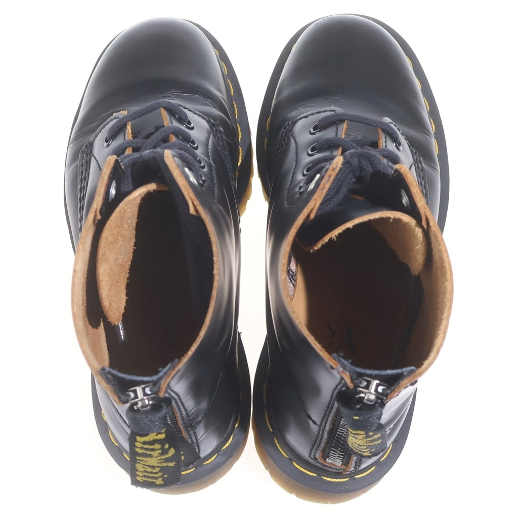Y's(ワイズ) ×Dr.Martens ドクターマーチン 6ホール レースアップレザーブーツ レディース ブラック