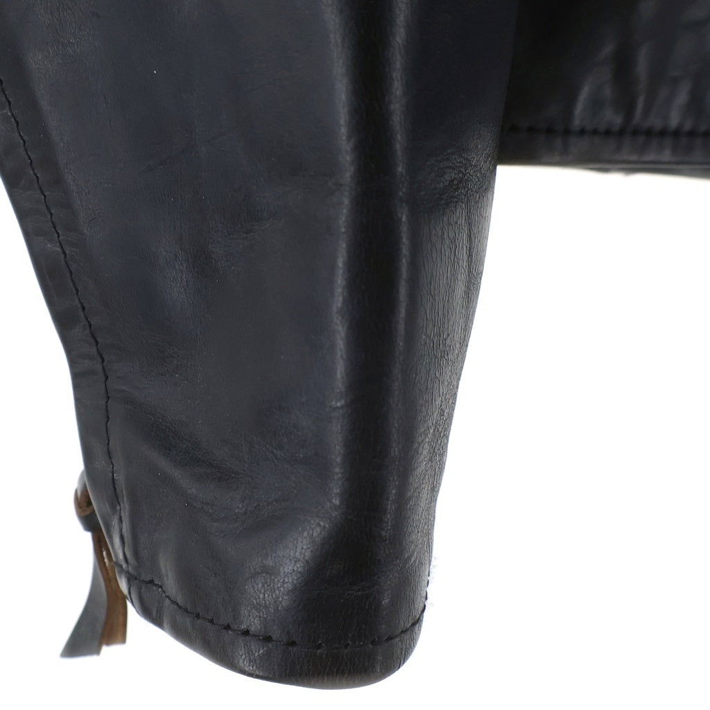 AERO LEATHER(エアロレザー) CAFE RACER カフェレーサー シングルライダース レザージャケット ブラック