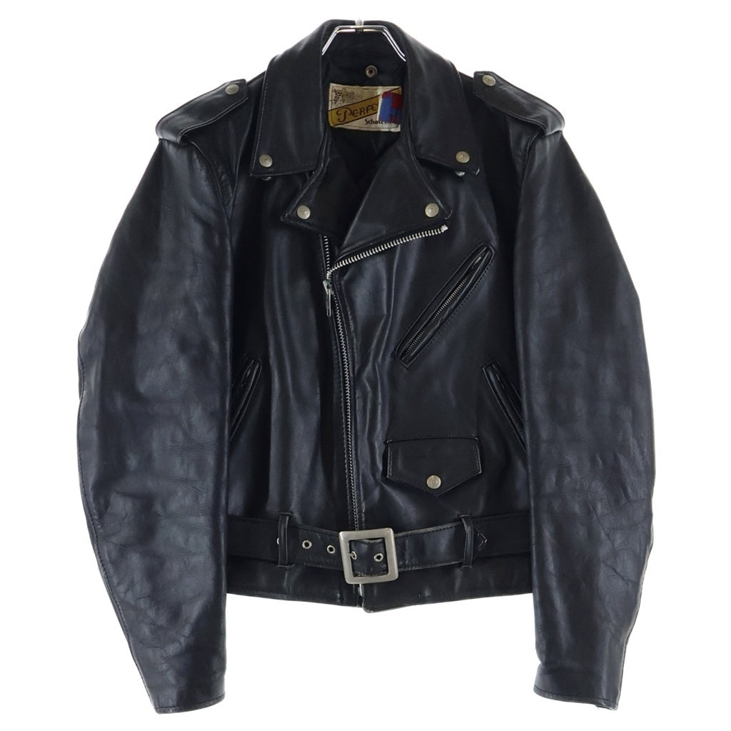 SCHOTT(ショット) 618 RIDERS カウレザー ダブルライダース レザージャケット ブラック