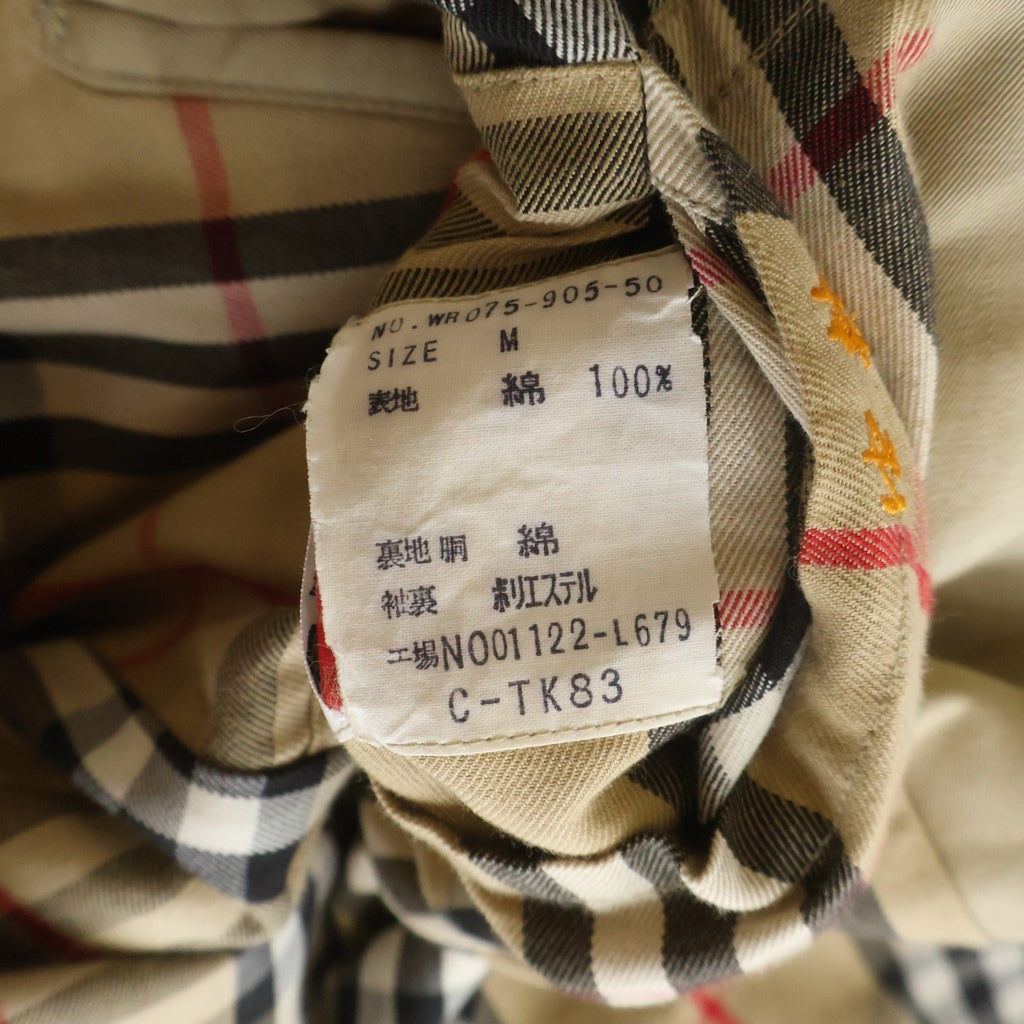 BURBERRYS(バーバリーズ) 70S VINTAGE 裏地ノバチェック トレンチコート ジャケット ベージュ WR075-905-50