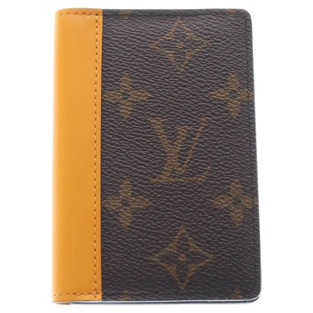 LOUIS VUITTON(ルイヴィトン) モノグラムマカサー オーガナイザー ドゥ ポッシュ カードケース ブラウン/イエロー M12834