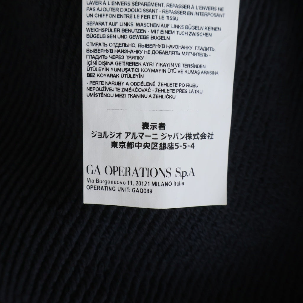 EMPORIO ARMANI(エンポリオアルマーニ) COTTON REGULAR FIT HOODED SWEAT コットン レギュラーフィット プルオーバーフーディー パーカー ネイビー 6R1M7U 1J7DZ