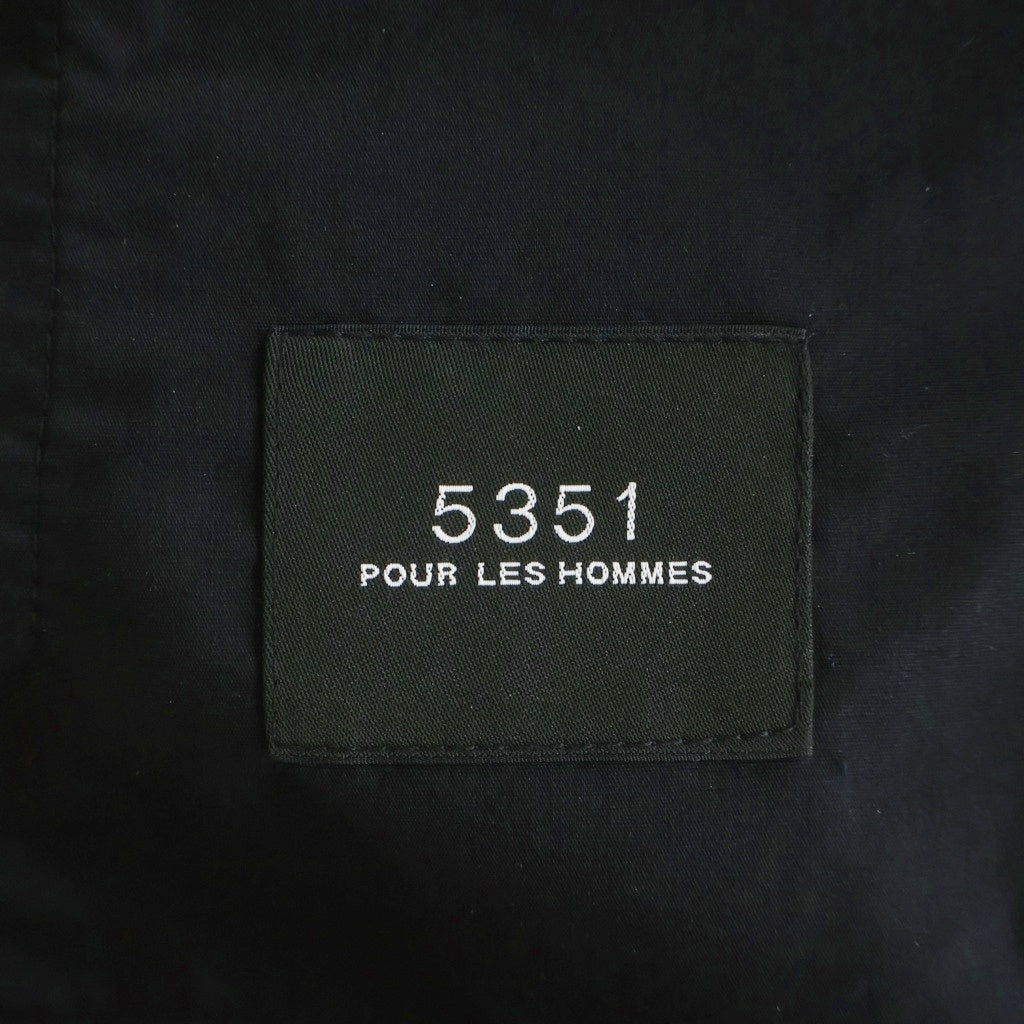 5351 POUR LES HOMMES(5351プールオム) ベロア ドローストリング ジョガーパンツ ブラック