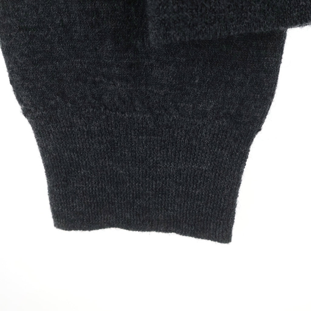 Maison Margiela(メゾンマルジェラ) 12G Elbow Patch C/N knit エルボーパッチ ウールクルーネックニット セーター グレー S50HL0021
