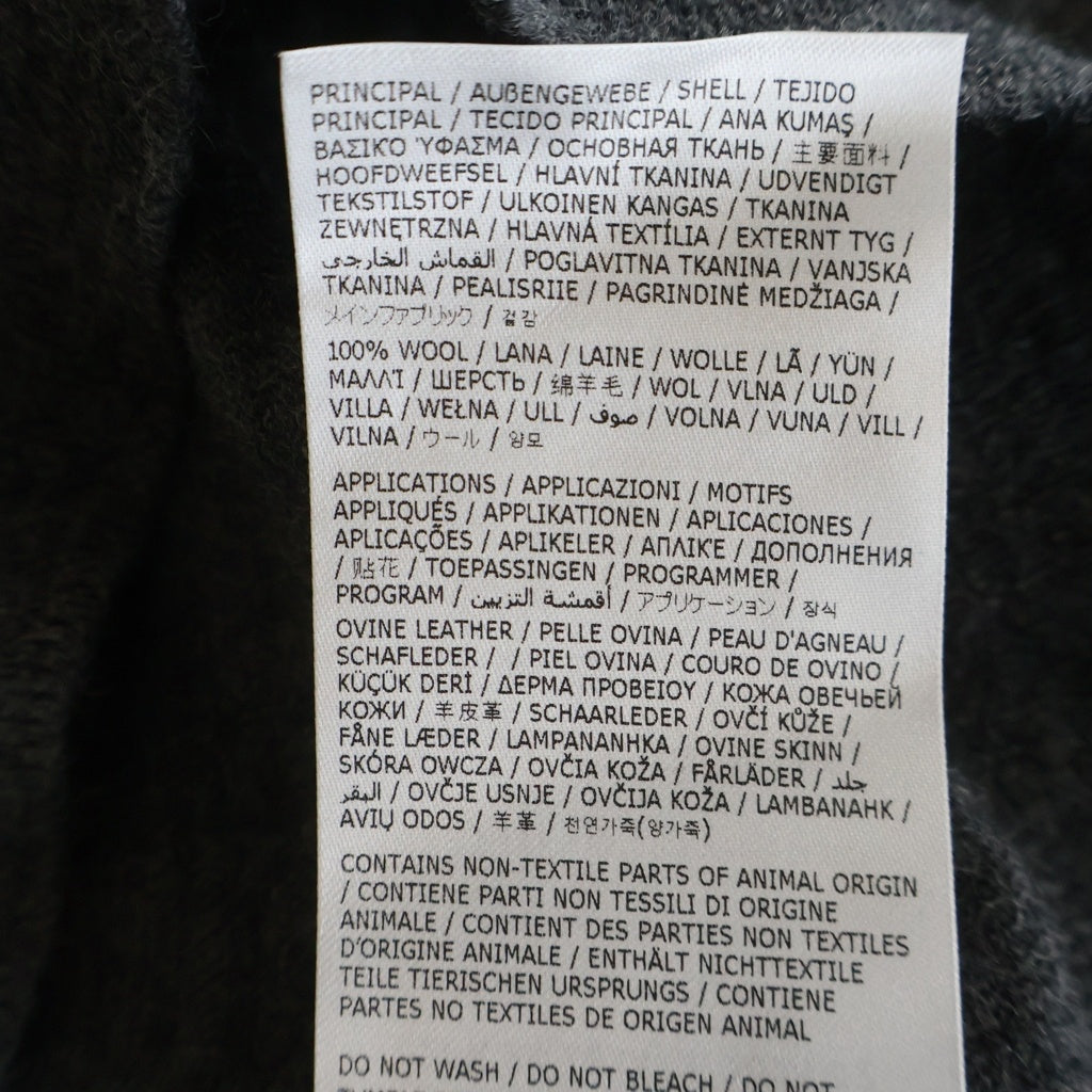 Maison Margiela(メゾンマルジェラ) 12G Elbow Patch C/N knit エルボーパッチ ウールクルーネックニット セーター グレー S50HL0021