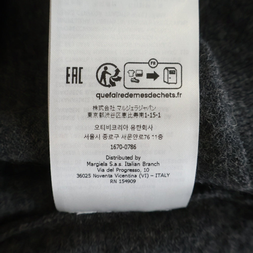 Maison Margiela(メゾンマルジェラ) 12G Elbow Patch C/N knit エルボーパッチ ウールクルーネックニット セーター グレー S50HL0021