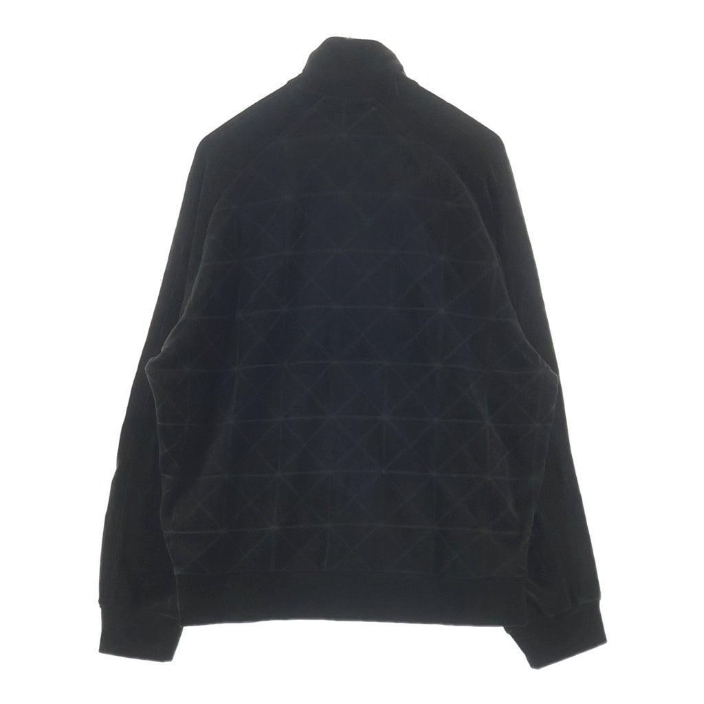EMPORIO ARMANI(エンポリオアルマーニ) 幾何学模様 ベロア ジップアップ トラックジャケット カーキ 6R1MG3 1JJWZ