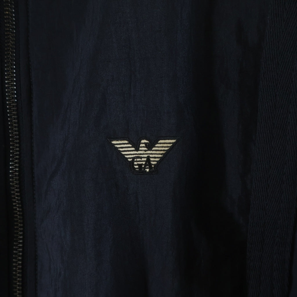EMPORIO ARMANI(エンポリオアルマーニ) Nylon bomber jacket ナイロン ジップアップ ボンバージャケット ネイビー EM005322 AF13779