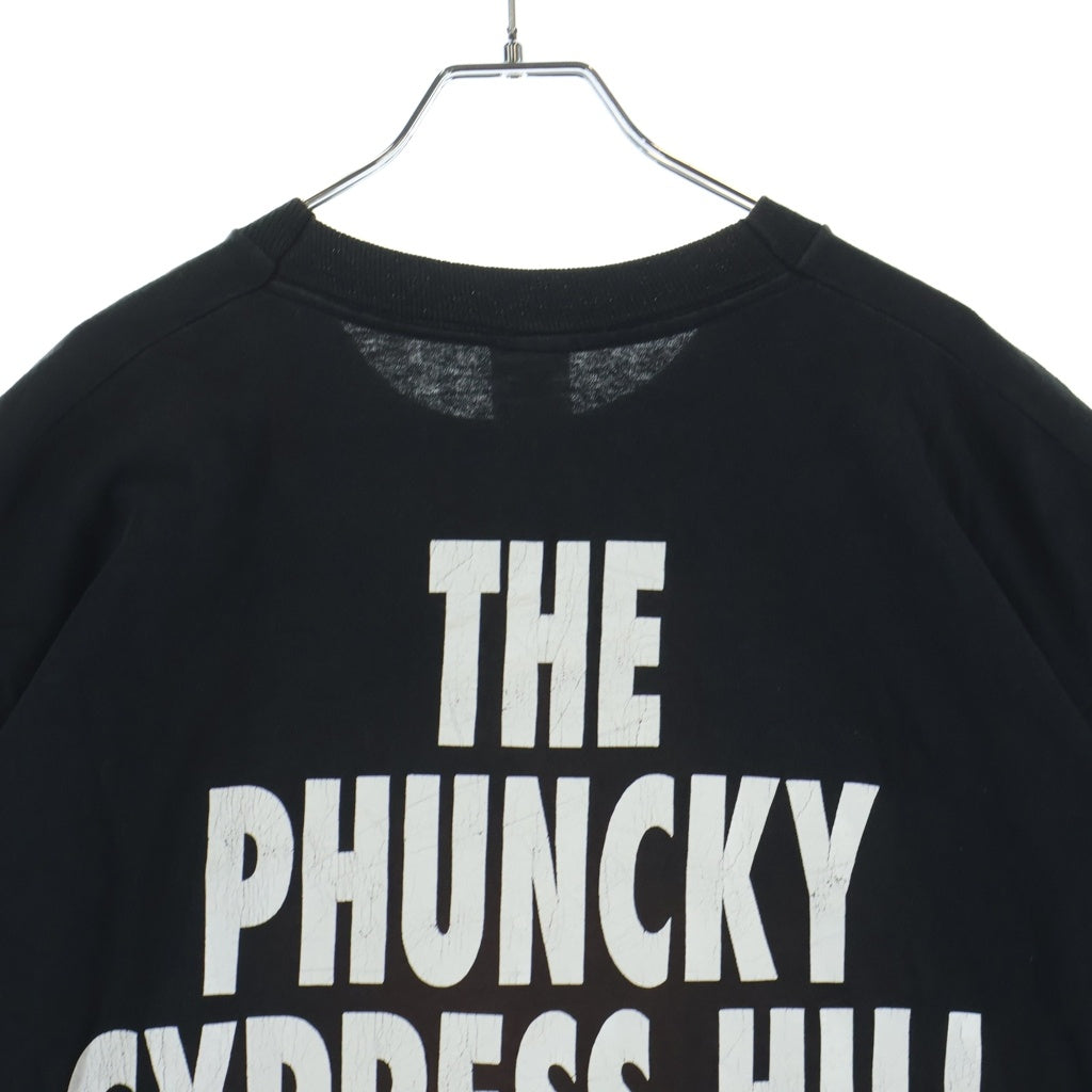VINTAGE(ヴィンテージ) 90S VINTAGE CYPRESS HILL SHIT TEE ヴィンテージ サイプレスヒル 両面プリントTシャツ 半袖クルーネックカットソー ブラック