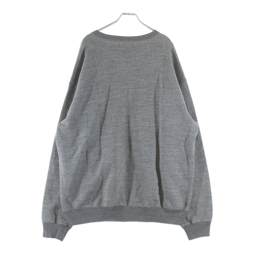 UNUSED(アンユーズド) 22AW CREWNECK SWEATSHIRT 長袖クルーネックスウェットトレーナー グレー US2288