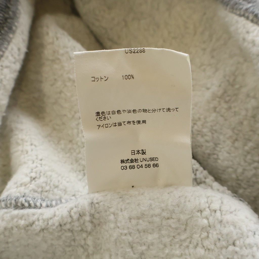 UNUSED(アンユーズド) 22AW CREWNECK SWEATSHIRT 長袖クルーネックスウェットトレーナー グレー US2288