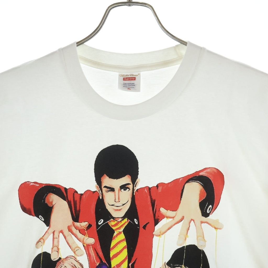 SUPREME(シュプリーム) 23SS ×UNDERCOVER Lupin Tee ルパン フロントプリント 半袖Tシャツカットソー ホワイト