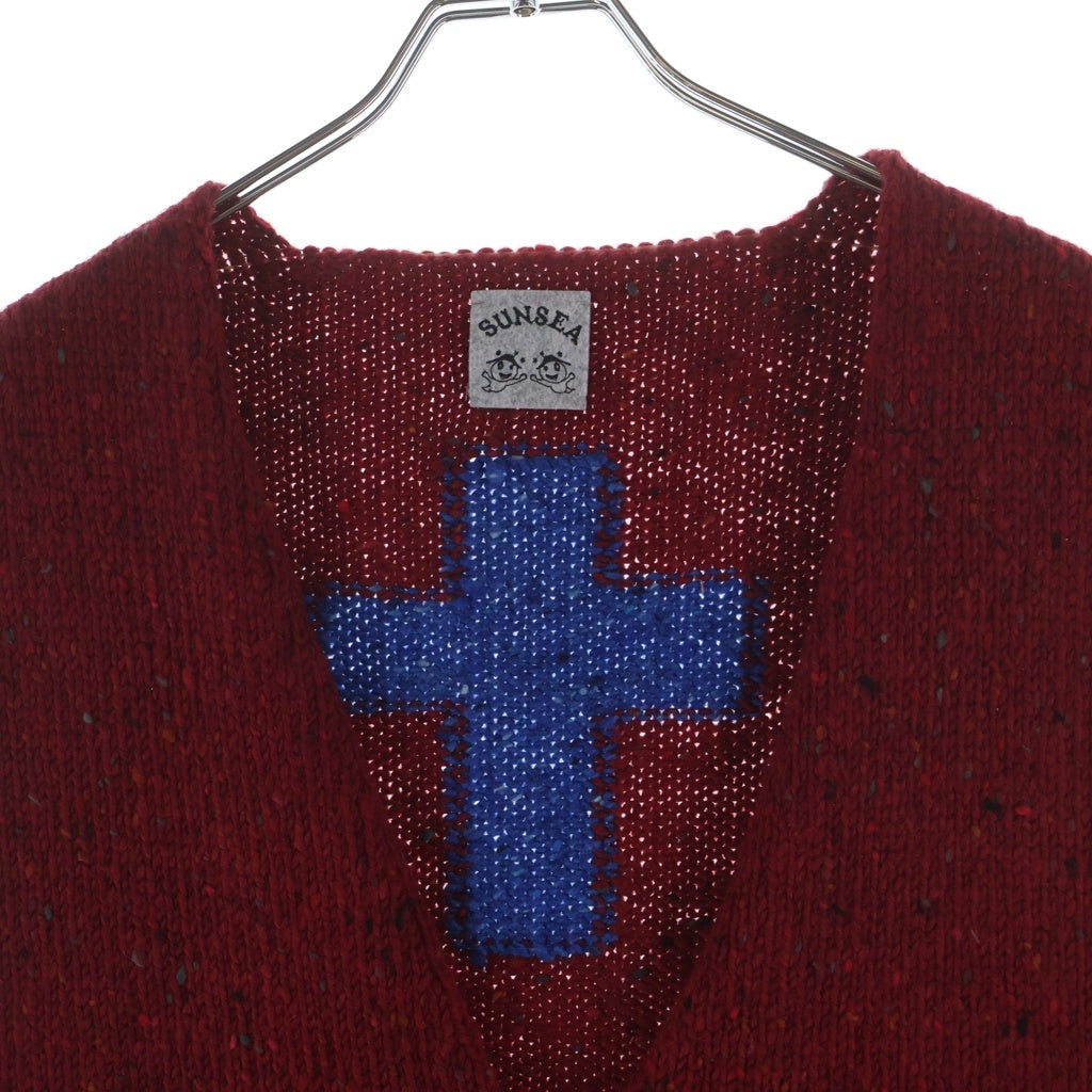 SUNSEA(サンシー) 24AW 30th CHIMAYONEYAMA VEST チマヨネヤマ ウールベスト レッド SUNSEA3052