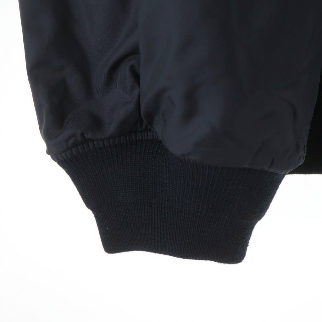 UNDERCOVER(アンダーカバー) 24AW ×TWIN PEAKS MA-1 ツインピークス バックプリント ナイロンフライトジャケット ジップアップブルゾン ブラック UC2D4211