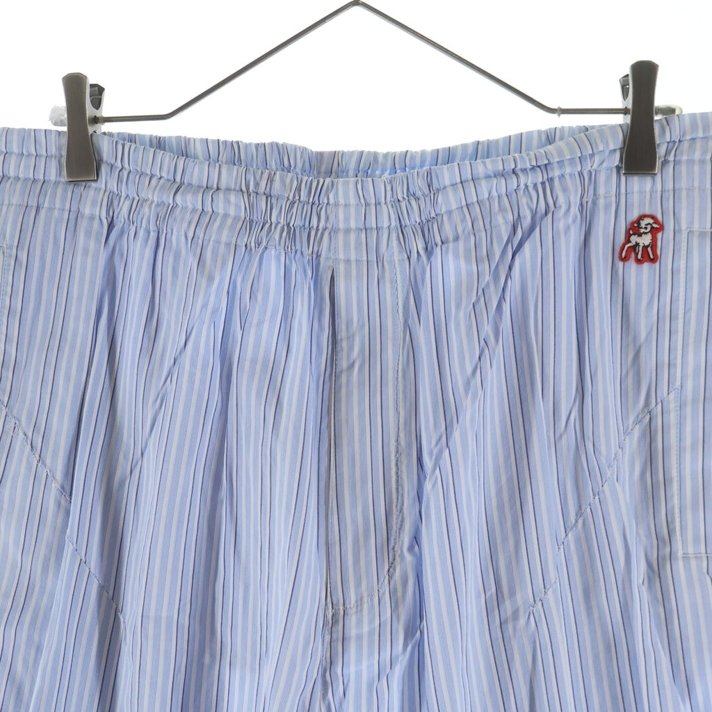 UNDERCOVER(アンダーカバー) 21SS THE SHEPHERD ザシェパード パッカリングイージーパンツ ブルー/ホワイト US1A4501