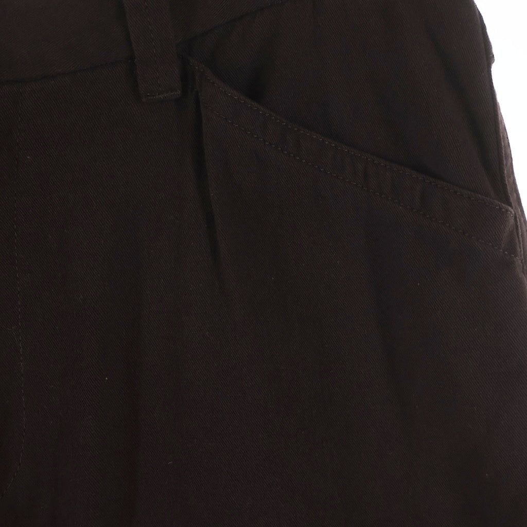 UNDERCOVER(アンダーカバー) 23SS アジャスター付 コットンテーパードパンツ ブラウン UC1C4504